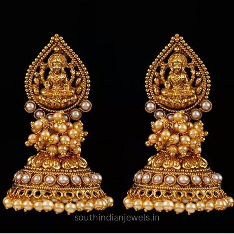Latest Temple Jhumkas Designs | South Indian Jewels