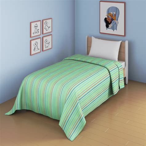 Cursive Lines Coverlet Single Size Bed - Smartsters