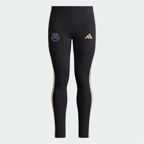 adidas Washington Essentials 3-Stripes Cotton Leggings - Black | Free ...