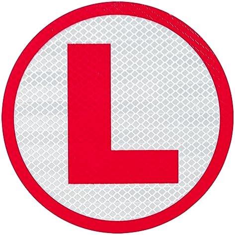 WONDER HUB Learning Sticker for New Driver | L Sign for Car Sticker ...