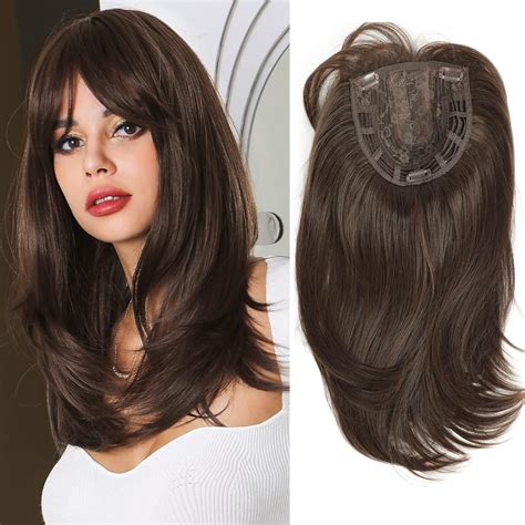 Hair Toppers for Thinning Hair 18inch Hair Pieces for Women 6.5X6.5 ...