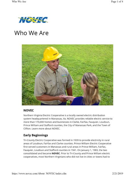 NOVEC - Northern Virginia Electric Cooperative Trademark Registration