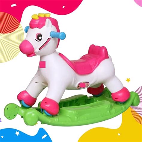 DA Bull International Rocking Riding Horse, 2 in 1 Multi-Function Music ...