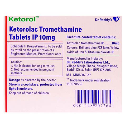 Ketorol 10 Tablet | Uses, Side Effects, Price | Apollo Pharmacy