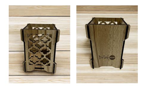 Personalised Wooden Pen Stand | Custom Wooden Pen Holder with Name & Logo