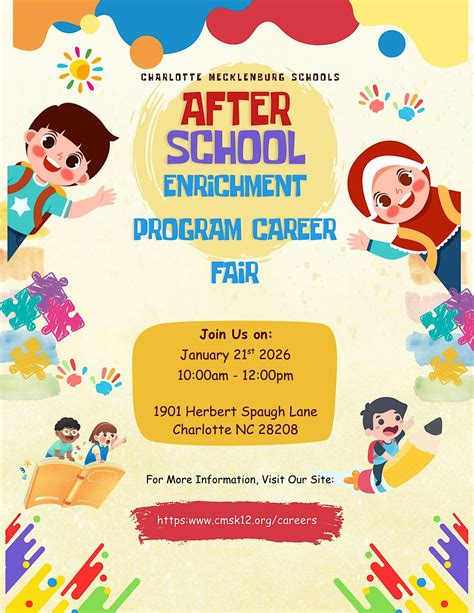 After School Enrichment Program Winter Career Event at 1901 Herbert Spaugh Ln, Charlotte on 4th ...