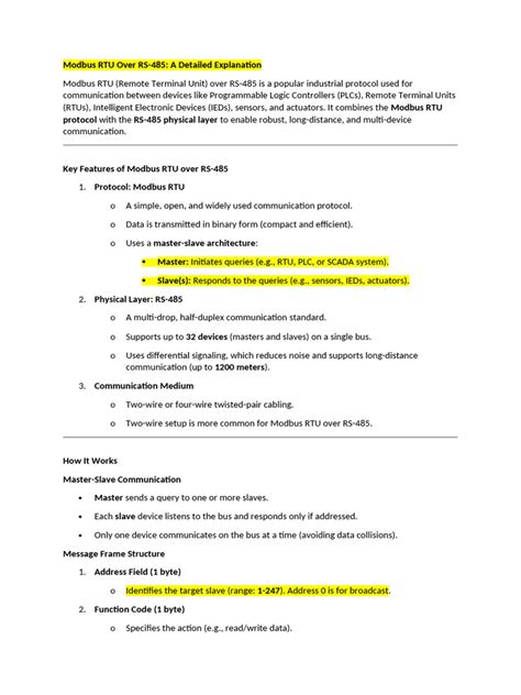 Image result for Modbus RTU Protocol