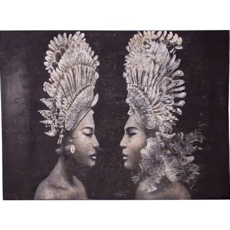 Toile caras balinesas 160 x 3 x 120 cm Noir | Leroy Merlin