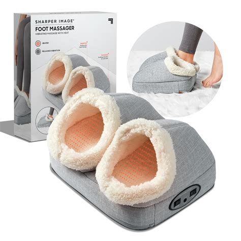Sharper Image Warming Vibrating Foot Massager, Heat Therapy for Sore ...