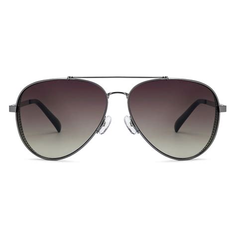 Buy Gunmetal Black Brown Gradient Full Rim Aviator Tommy Hilfiger TH845 ...