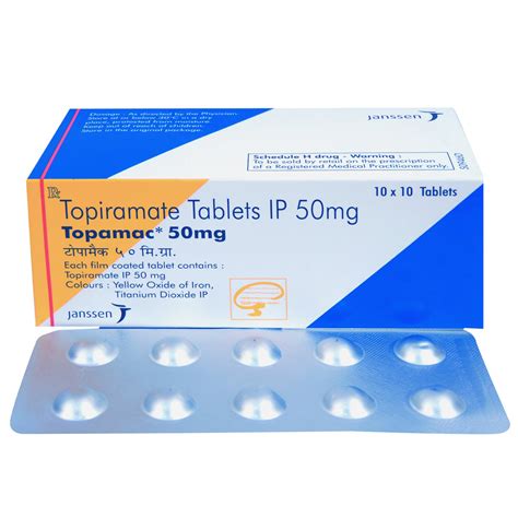 Topamac 50 mg Tablet | Uses, Side Effects, Price | Apollo Pharmacy