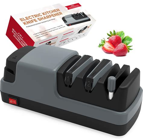 Amazon.com: YOORLEAY Electric Knife Sharpener- 4 in 1 Electric Knife ...