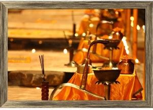 Artzfolio ArtzFolio Religious Ganga Aarti Ritual In Varanasi, India ...