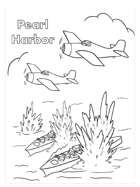 Pearl Harbor Coloring Pages