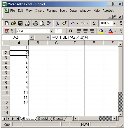 Excel AutoNumber Column 的图像结果