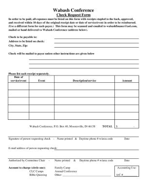 Fillable Online Check Request Form - pdf Fax Email Print - pdfFiller