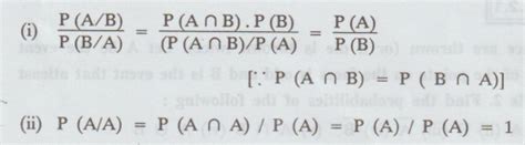 Conditional Probability - Theorem, Proof, Solved Example Problems