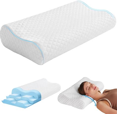 Amazon.com: Cobio Contour Relief Pillow, 2024 Best Memory Foam Neck ...