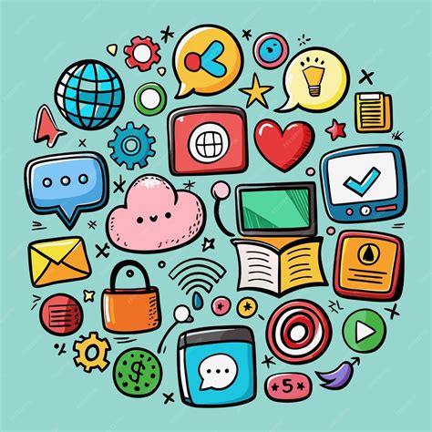 Social Networking Icons Vector 的图像结果