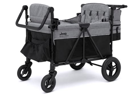 Jeep Wrangler Deluxe 4 Seater Stroller Wagon by Delta | Delta Children