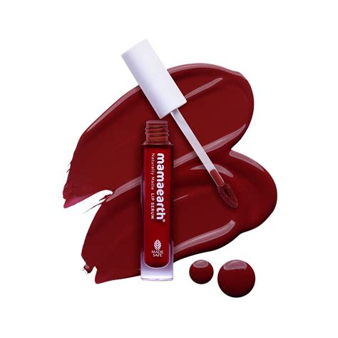 "Mamaearth Naturally Matte Liquid Lipstick - Chirpy Cherry | 3 ml"