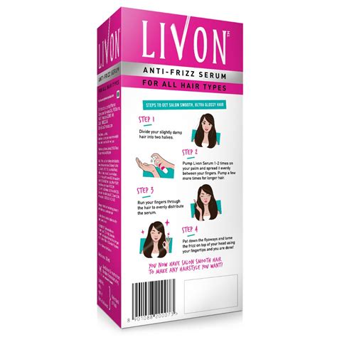 Livon Anti-Frizz Serum For All Hair Types, 50 ml Price, Uses, Side ...