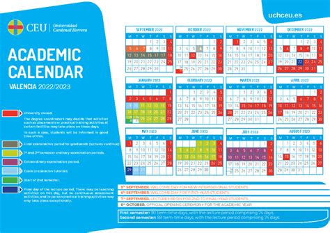 Academic Calendar Valencia at Janet Simmons blog