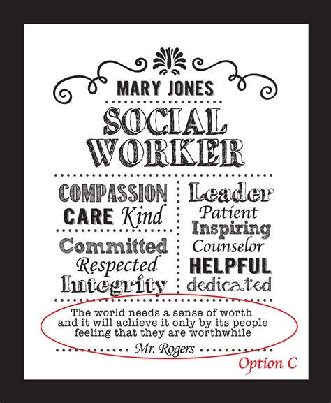 Social Worker Gift, A Truly Great Social Worker Art Print, Mr.Rogers ...