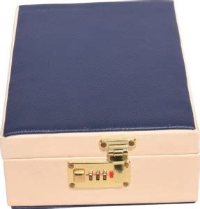 DigiRake Jewelery Box 12*8 Inch - Rexine Blue Travel Friendly Jewellery ...