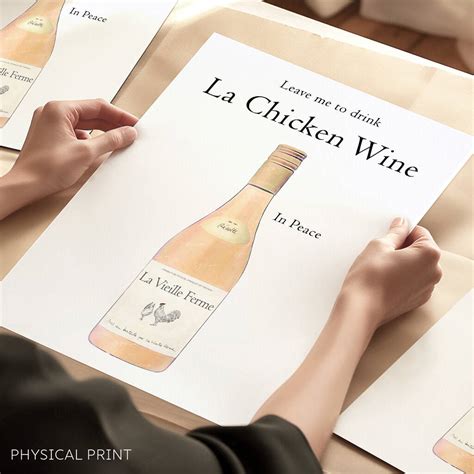 Chicken Wine Wall Art La Vieille Ferme By Ottie Design