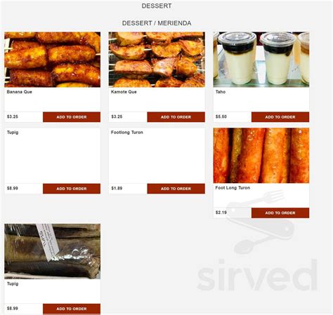 American Ranch & Seafood Market (Mga Lutong Bahay) menu in Los Angeles ...