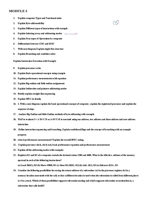 Module 3g - practise material - MODULE 3 1. Explain computer Types and ...
