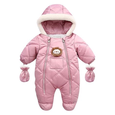 Satın alın Winter Children's Thickened Down And Warm Hooded Fleece Baby ...