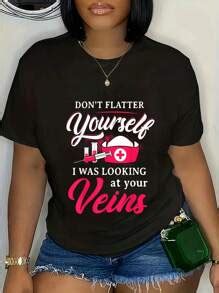 Funny Phlebotomy Technician Phlebotomist Nurse Women T-Shirt Short ...