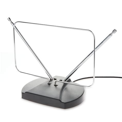onn. Indoor Easy-Adjust HDTV Antenna with VHF Dipoles and 20 Mile ...