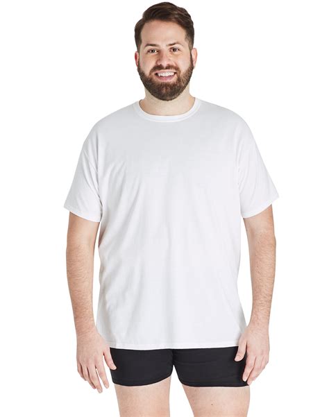 Hanes Big Men Undershirt 4-Pack Big & Tall Crewneck Ultimate ...