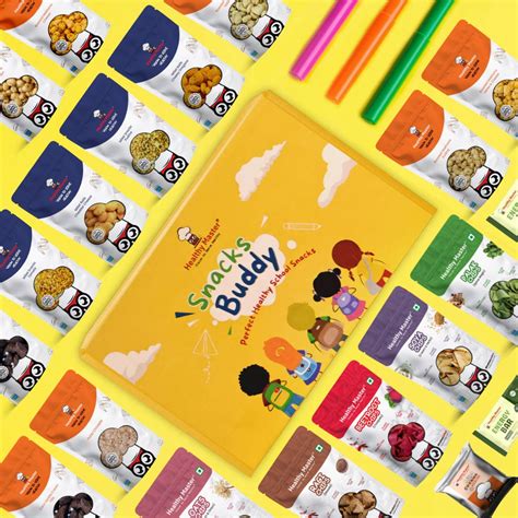 Snacks Buddy Kit - 1 Snacks Per Day Crafted for Kids From Healthy ...
