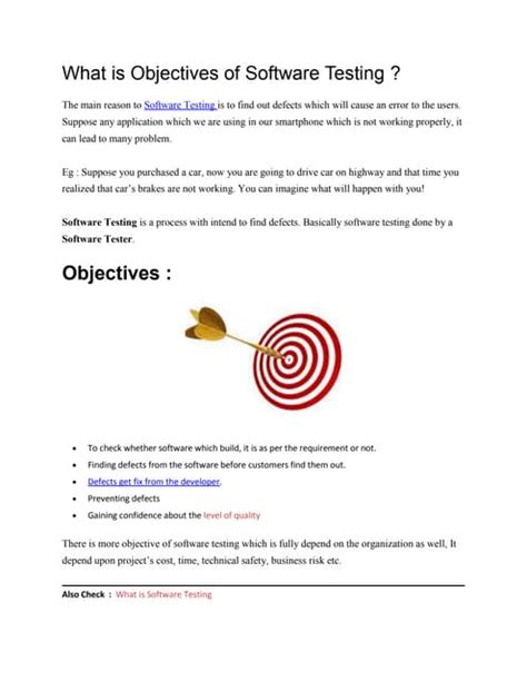 Image result for Software Testing Objectives