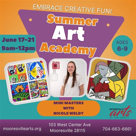 Mini Masters Art Camp, Mooresville Arts, 17 June to 21 June | AllEvents.in