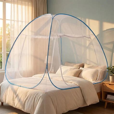 Premium Polyester Foldable Mosquito Net Tent – Easy Setup, Portable ...