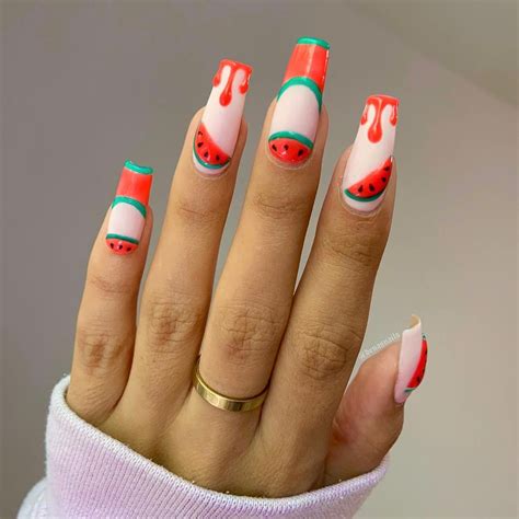20 Watermelon Nail Designs - Sweet Money Bee