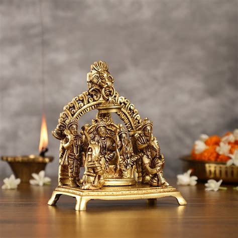 Buy Complete Brass Ram Darbar Idol with All Brothers | Height 7 inch ...