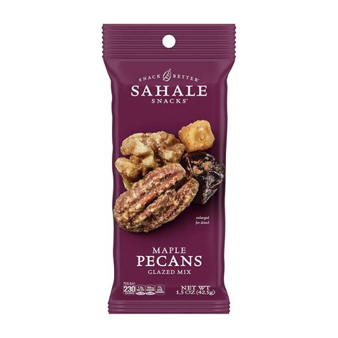 Sahale Maple Pecans Glazed Mix, 1.5 0z 9 ct Tray | Long Island Candy ...