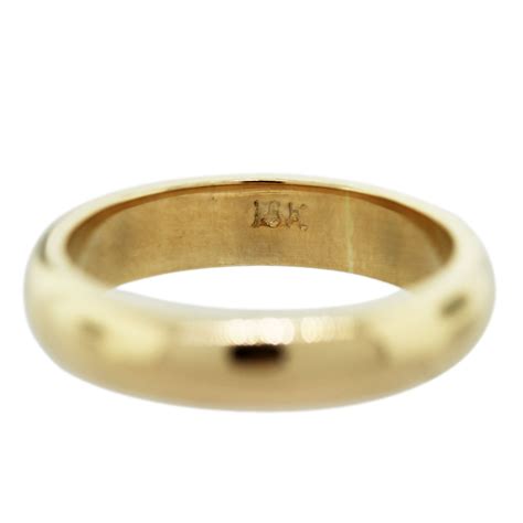 GOLD PLATED RING MARKED 18K