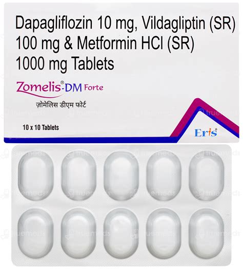 Zomelis Dm Forte Tablet Sr 10 - Uses, Side Effects, Dosage, Price ...