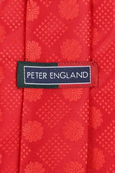 Buy Men Red Patterned Tie Online - 403508 | Peter England