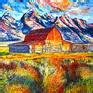 Jackson Hole. WY. Painting by Elena Roush | Saatchi Art
