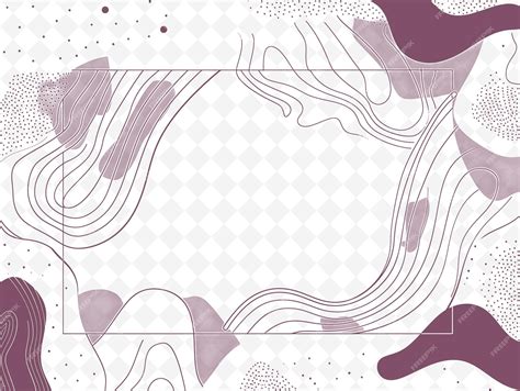 Premium PSD | Png minimalist frame art with abstract geometric shapes border f illustration ...