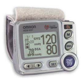 Omron HEM-637 Wrist Blood Pressure Monitor with Advanced Positioning ...