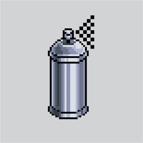 Pixel art illustration Spray Can. Pixelated Aerosol Spray Can. Spray ...